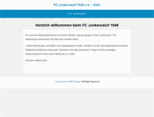 Tablet Screenshot of fcjunkersdorf.de